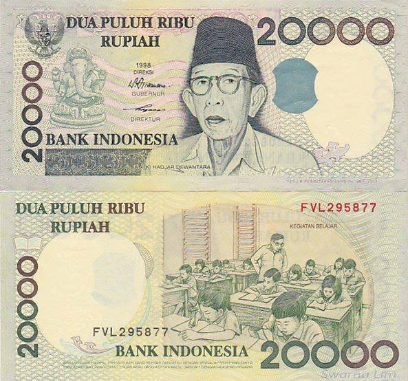 Uang Kertas 20.000 Rupiah Bergambar Ki Hajar Dewantara: Sejarah dan ...